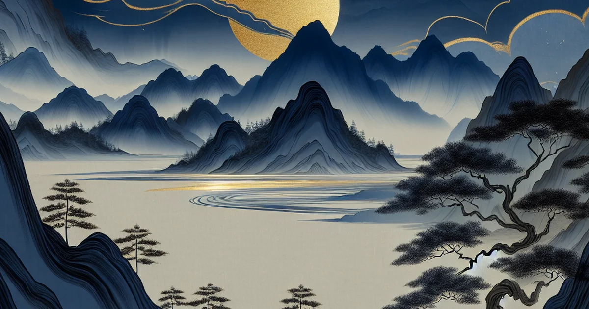 Serene landscape illustrating the Saju tradition and why Koreans check birth times.