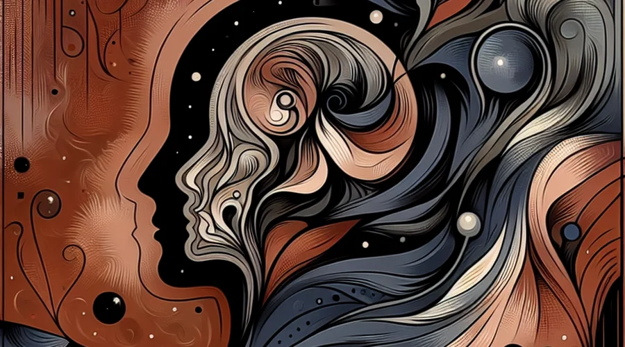 Symbolic imagery illustrating RM saju&rsquo;s reflective depth and philosophical nature.