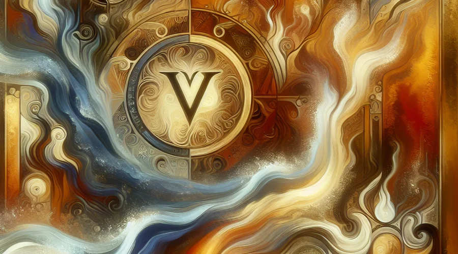Elemental imagery illustrating V saju, showcasing water and earth energies.